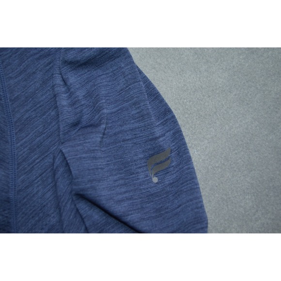 Fabletics Long Sleeve 1/4 Zip Running Shirt Workout Active Mens 2XL Thumbholes - Picture 3 of 8